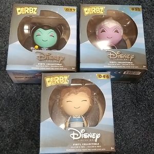 nwt! 3 Disney vinyl collectibles by dorbz